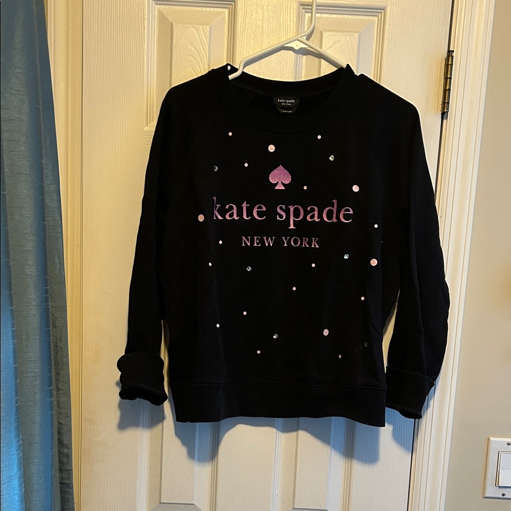 Kate Spade Black Sweat-shirt with Pink Accents